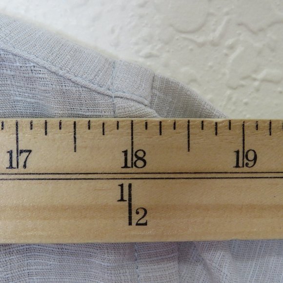 Tasso Elba* Men's Short‎ Sleeve Button Down Curved Hem Chest Pocket Shirt~ Large - Picture 5 of 10